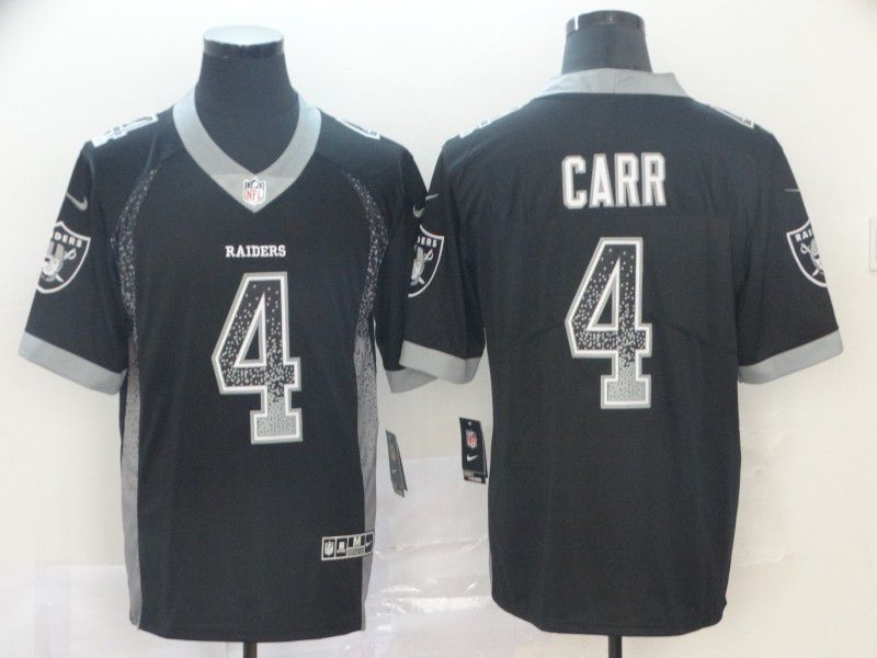 Men Oakland Raiders #4 Carr Black Nike Drift Fashion Color Rush Limited NFL Jerseys->new york jets->NFL Jersey